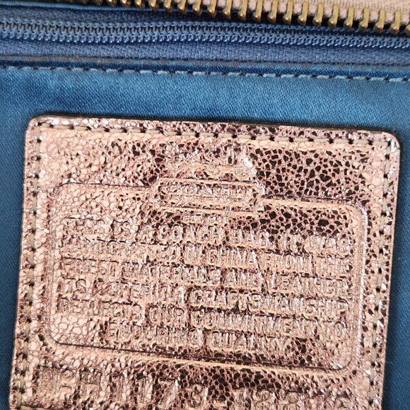 Like New Coach Madison Sophia In Metallic Pewter Shoulder Bag Handbag Purse - Picture 14 of 14